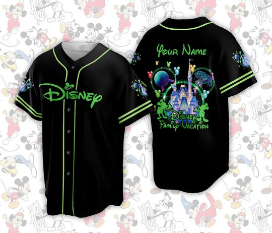 Custom Ddisneyland Baseball Jersey Disneyy Vacation Matching Shirt