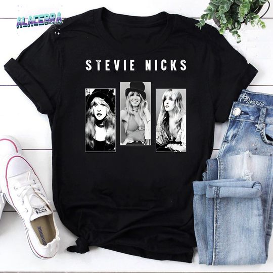 Three Image Legend Stevie Nicks Trending Unisex Vintage T-Shirt