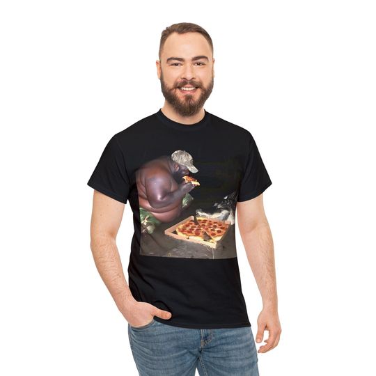 Gumbo Slice Eating A Slice Of Pizza An Alligator At Swamp Shirt, Meme Shirt, Funny Shirt