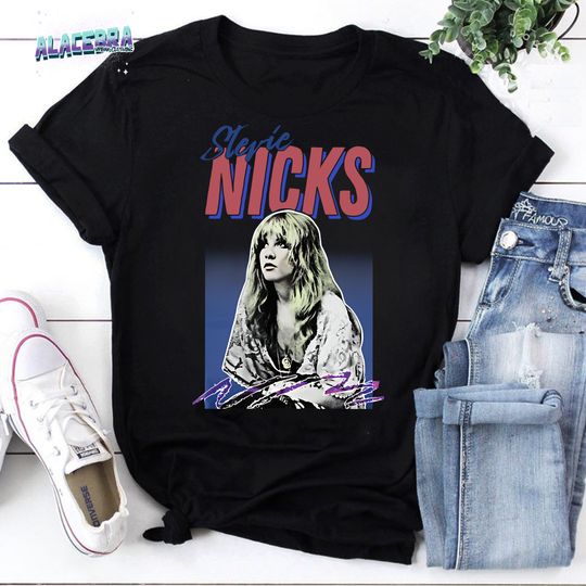 Stevie Nicks Retro Vintage Styled Unisex Vintage T-Shirt