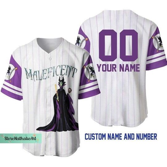 Maleficent Jersey Shirt, Maleficent Baseball Jersey, Evil Queen Jersey Shirt