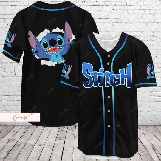 Stitch Baseball Jersey, Stitch Jersey Shirt, Stitch And Lilo, Disney Stitch Jersey
