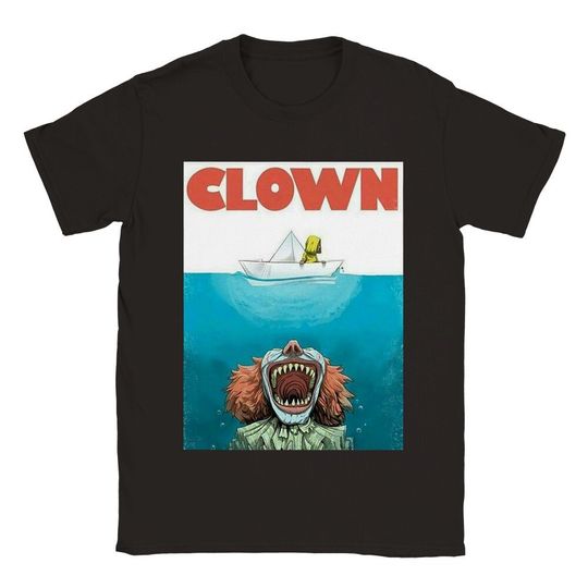 Clown Jaws Teeth Boat  T-Shirt