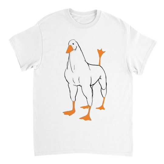 Buff Duck Dog Cursed Meme T-Shirt