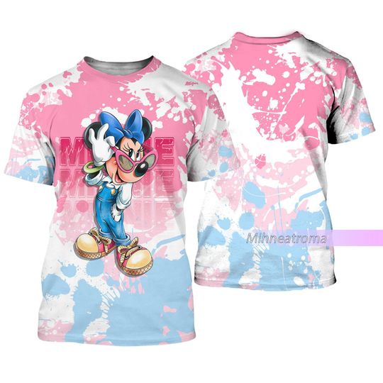 Minnie Shirt, Retro Minnie Shirt, Disney Minnie 3D Shirt