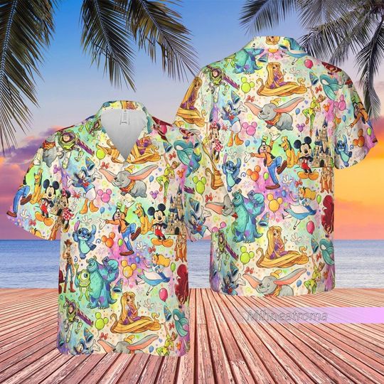 Mickey Stitch Ohana Hawaiian Shirt, Disneyword Hawaiian Shirt For Women Men