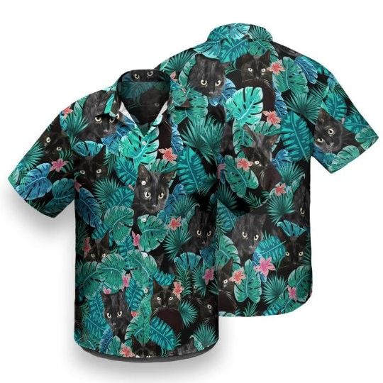 Cat Hawaiian Shirts, Cat Man Shorts, Summer Shirts