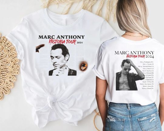 Marc Anthony Historia 2024 Tour Shirt Marc Anthony Shirt Music Tour 2024 Shirt