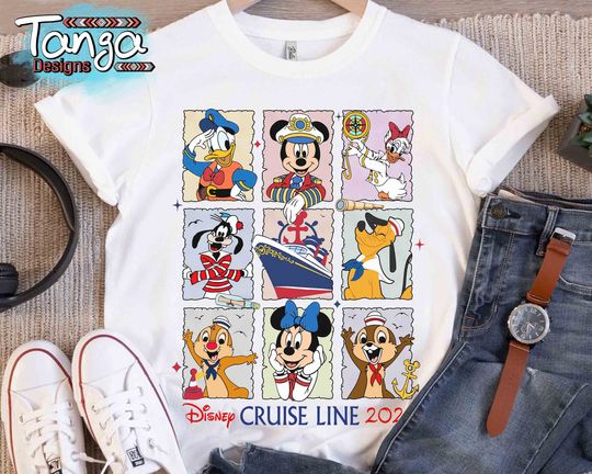 Cute Disney Cruise Line Mickey And Friends T-shirt