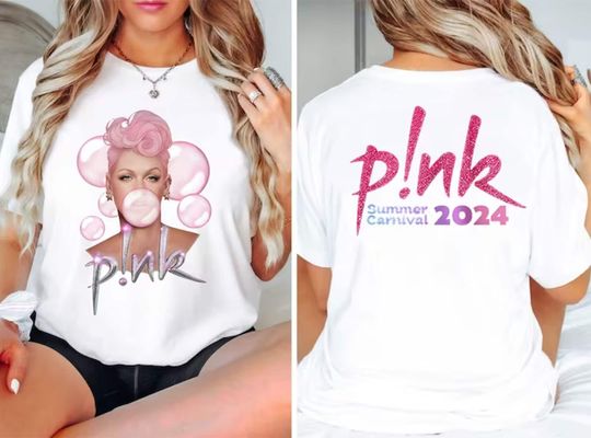 P!nk Pink Singer Summer Carnival 2024 Tour Shirt,Pink Fan Lovers
