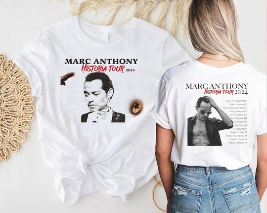 Marc Anthony History 2024 Tour Shirt