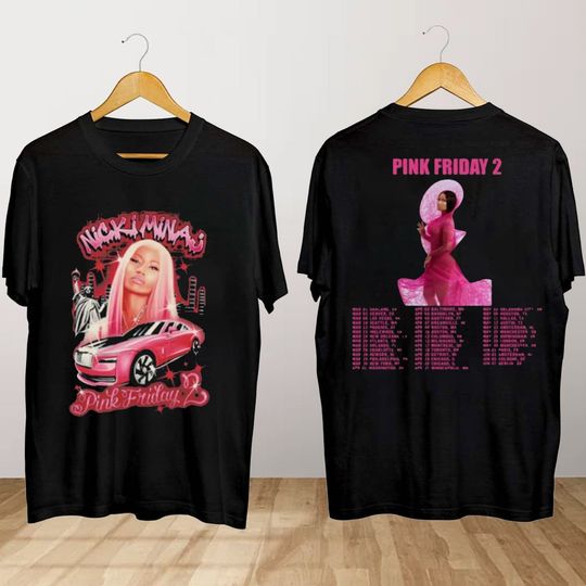 Nicki Minaj Shirt, Pink Friday 2 Tour T Shirt, Nicki Minaj Concert T Shirt