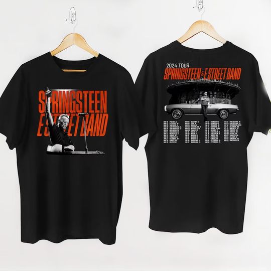 Bruce Springsteen And E Street 2024 Tour Shirt, Bruce Springsteen Fan Gift