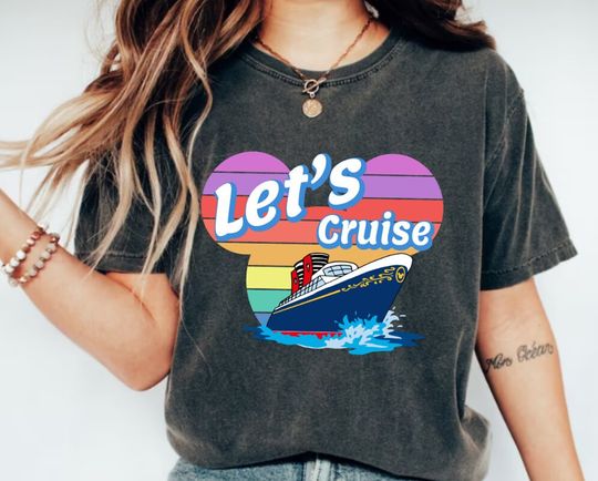 Let's Cruise Shirt , Couple Shirt, Mickey And Minnie Shirt