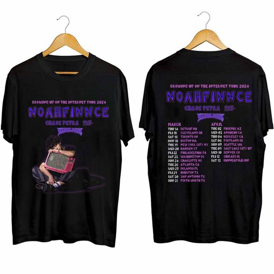 Noahfinnce -Growing up on the Internet 2024 Tour T Shirt