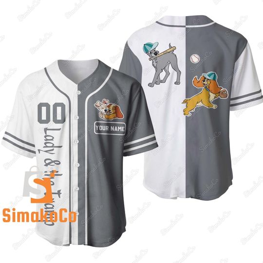 Lady And The Tramp Baseball Jersey, Lady And The Tramp Shirt