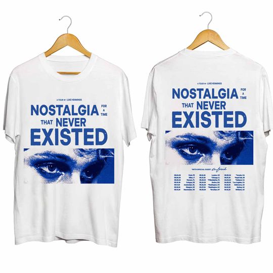 Luke Hemmings - Nostalagia For a Time That Never Existed 2024 Tour T Shirt