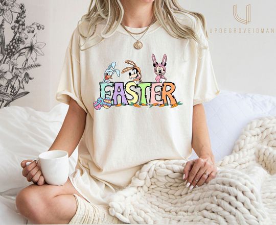 Disney Easter Mickey And Friend Easter Bunny Shirt