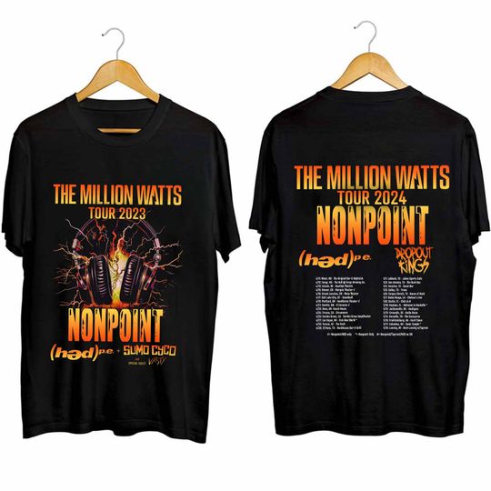 Nonpoint The Million Watts Tour 2024 Shirt, Nonpoint Band Fan T Shirt