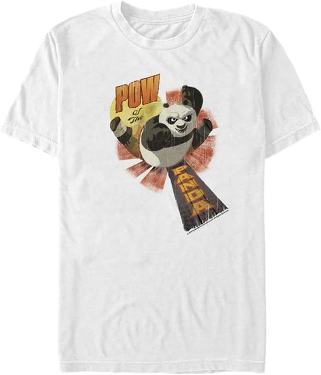 Fifth Sun Big & Tall Kung Fu Pow of The Panda Men's Tops Short Sleeve Tee Shirt