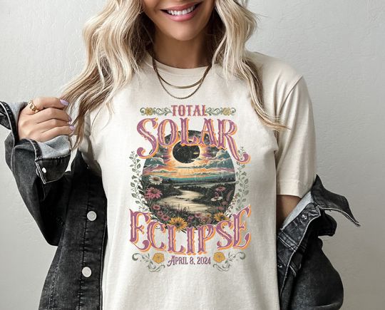 Total Solar Eclipse Shirt 2024 Solar Eclipse Tshirt Path of Totality Eclipse