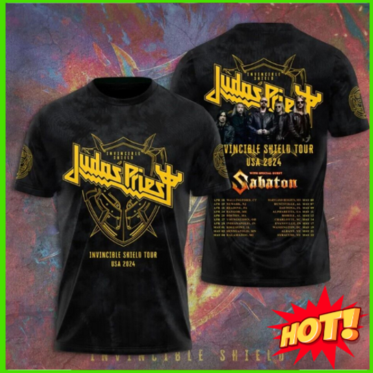 Judas Priest T-Shirt, Judas Priest Rock Music Band Shirt