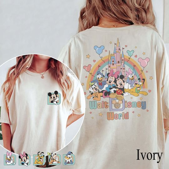 Retro Disneyworld Mickey and Friends Shirts, Disney Family 2024 Shirts