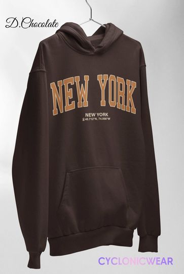 New York Hoodie, NYC Vacation Gift, New York Sweatshirt, New York Fan Sweater