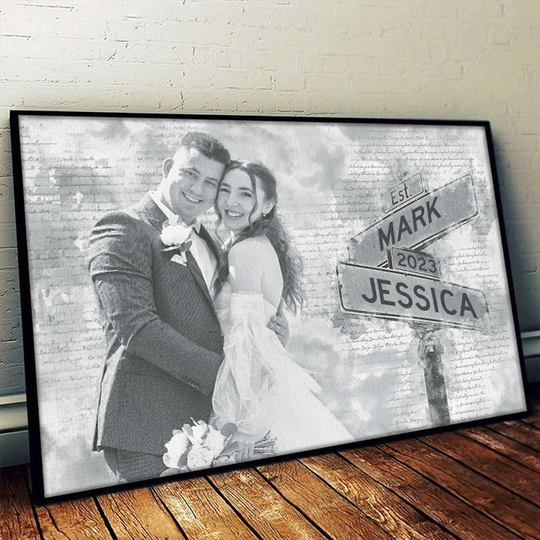 Custom Photo I Need You Because I Love You Upload Image Custom Couples Personalized Poster