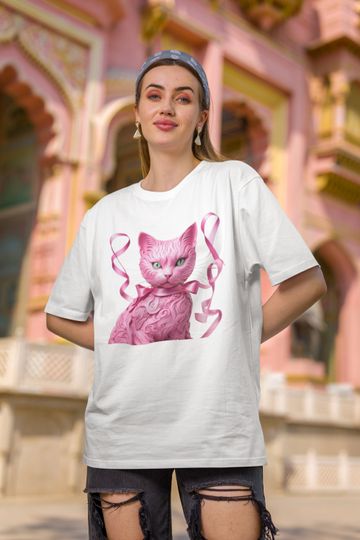Cat Shirt Pink Cat Shirt Cat Lover