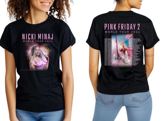 Pink Friday 2: Nicki Minaj Concert Double Sided Shirt