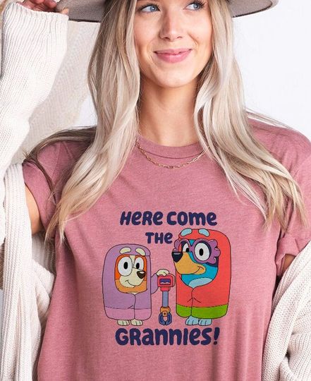 Here Come the Grannies T-Shirt, BlueyDad Shirt, Bingo Shirt