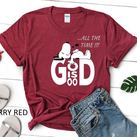 God is Good All The Time with Snoopy T-Shirt, Religious Shirt, Snoopy T-Shirt