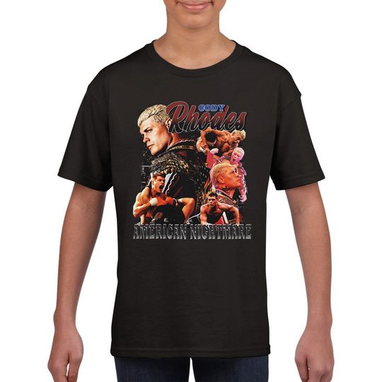 Cody Rhodes American Nightmare Kids Youth Vintage Retro Bootleg T-Shirt