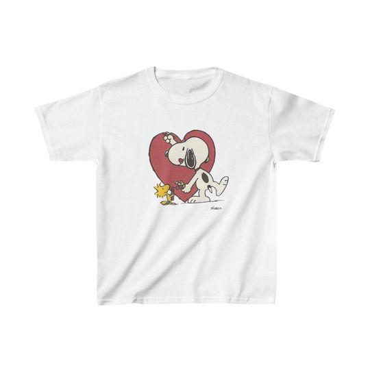 Snoopy Heart Graffiti Painting Baby Tee Shirt