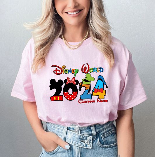 Personalized Disney World 2024 Shirt, Disney Matching Family Shirt