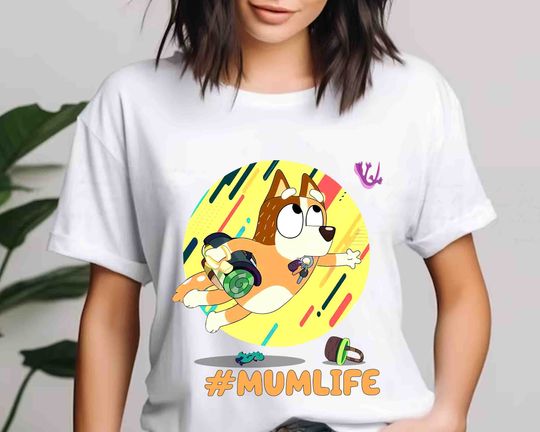 Mumlife BlueyDad Shirt, BlueyDad Family Shirt
