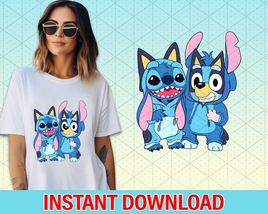 BlueyDad Stitch Shirt, BlueyDad Family Shirt, BlueyDad Bingo Shirt