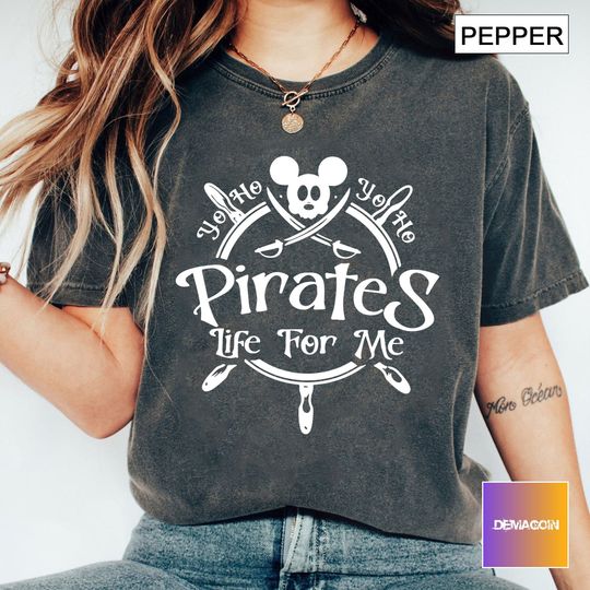 Mickey A Pirate's Life For Me Shirt Minnie Pirate Shirt