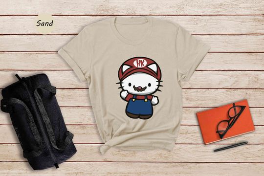 Hello Kitty Super Mario Shirt, Cute Mario T Shirt