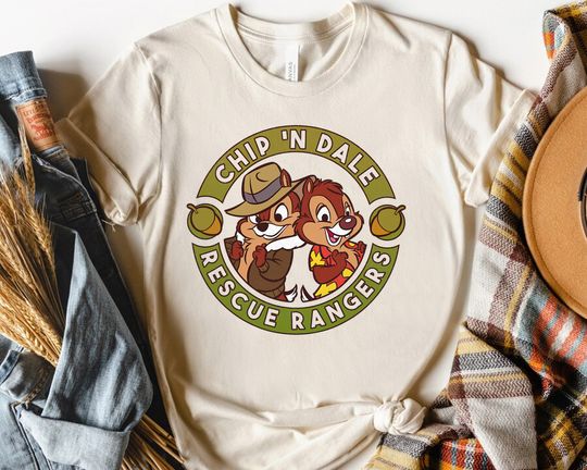 Disney Chip 'N Dale Rescue Rangers Logo Retro Shirt