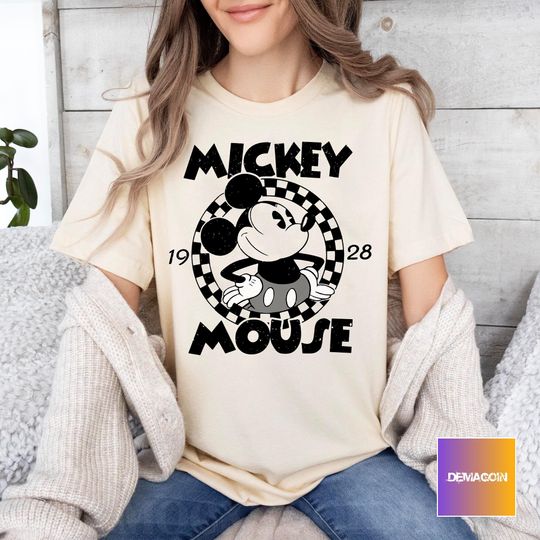 Retro Mickey Mouse 1928 Shirt, Mickey Mouse T-shirt