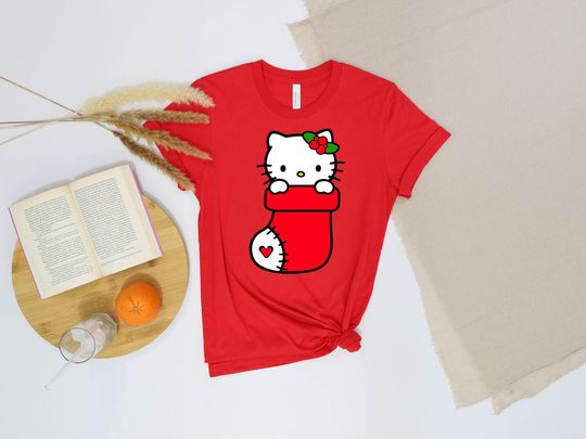 Hello Kitty Chritmas Shirt, Hello Kitty Merry Tree T Shirt
