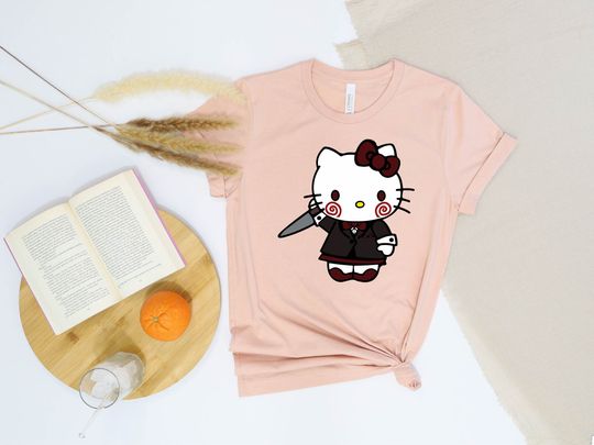Hello Kitty Jigsaw Tshirts, Halloween Hello Movie Kitty T Shirt