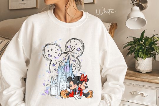 Mickey & Minnie Castle Shirt, Disney Castle Sweatshirt, Magic Kingdom Sweatshirt