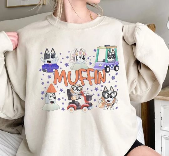 Muffin Sweatshirt, BlueyDad Muffin Sweatshirt, BlueyDad Family Sweatshirt