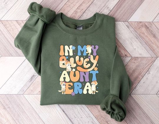 BlueyDad Aunt Era Sweatshirt, BlueyDad Family Sweatshirt, BlueyDad Cartoon Sweatshirt