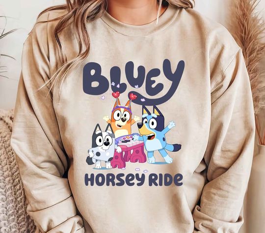 BlueyDad Horsey Ride Sweatshirt, BlueyDad Bingo Sweatshirt