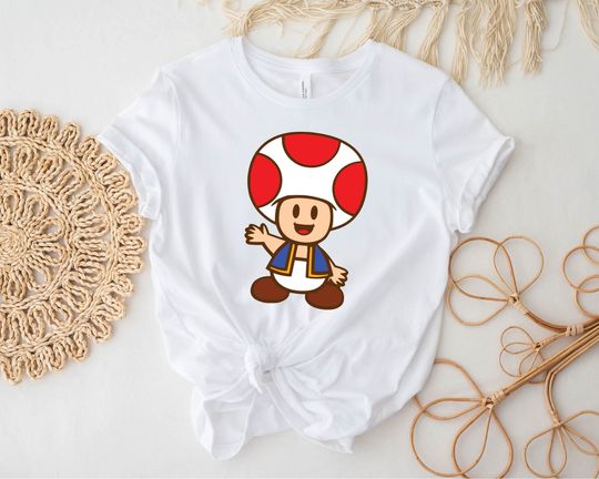 Super Mario Toad Shirt, Super Mario Birthday Shirt, Super Mario T Shirt