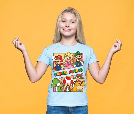 Super Mario Shirt, Super Mario Birthday Shirt, Super Mario Family T Shirt